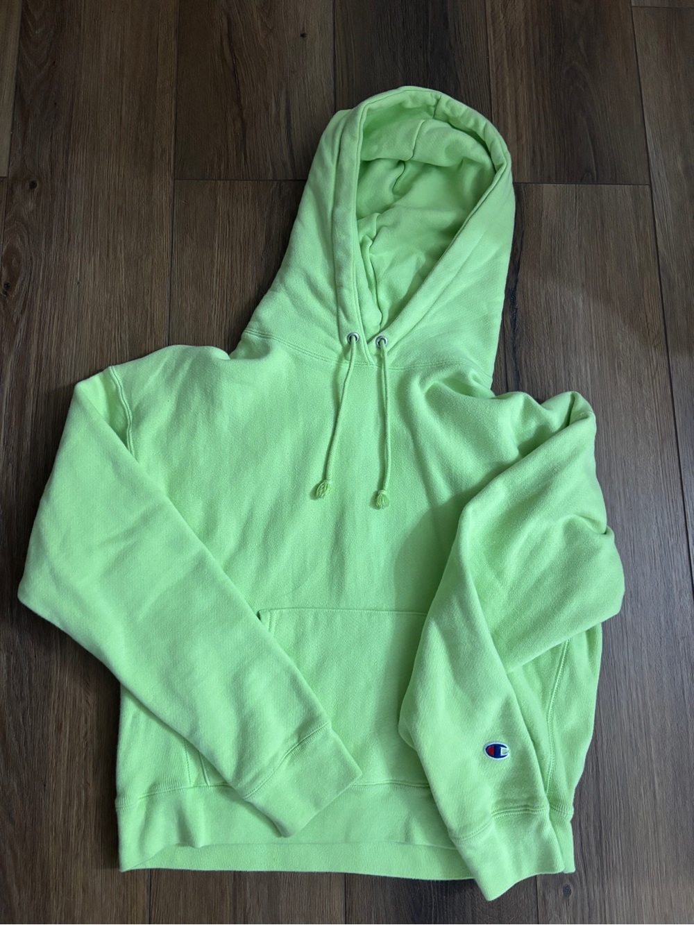 Champion Neon Green Pullover Hoodie - women’s